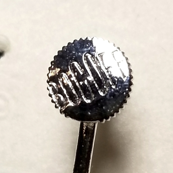 Vintage Bogoff Art Deco Clear Rhinestone Geometric Dangle "Wedding" Earrings - Picture 4 of 8